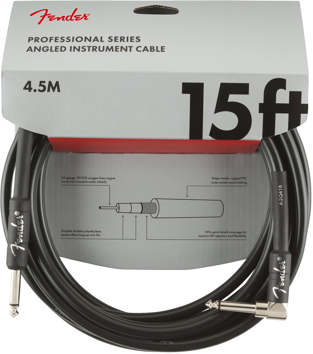Hlavní obrázek 1-4m FENDER Professional Series 15 Instrument Cable Angled
