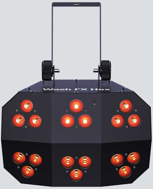 Galerijní obrázek č.1 LED RGBAWUV (RGB+Amber+White+UV) CHAUVET DJ Wash FX Hex