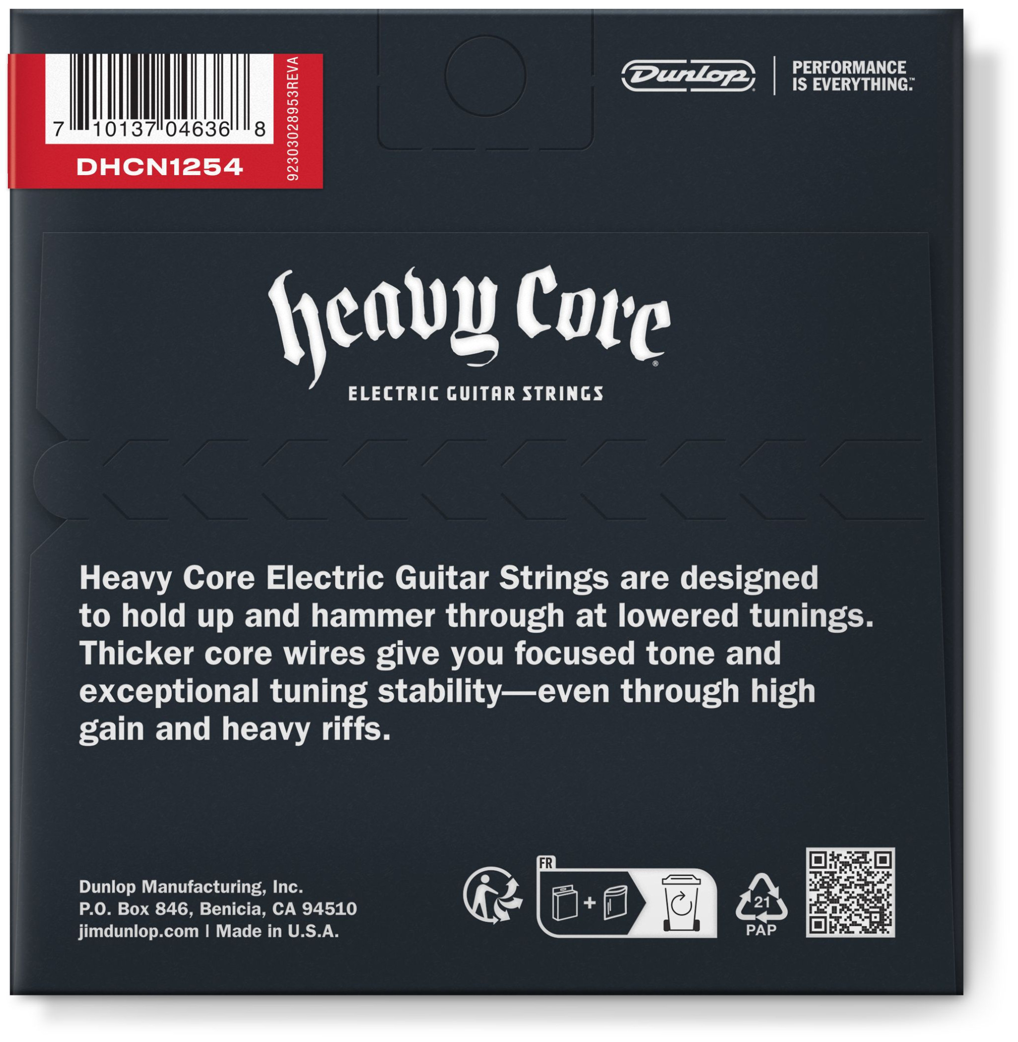 Galerijní obrázek č.1 Tvrdost .012 DUNLOP DHCN1254 HEAVY CORE