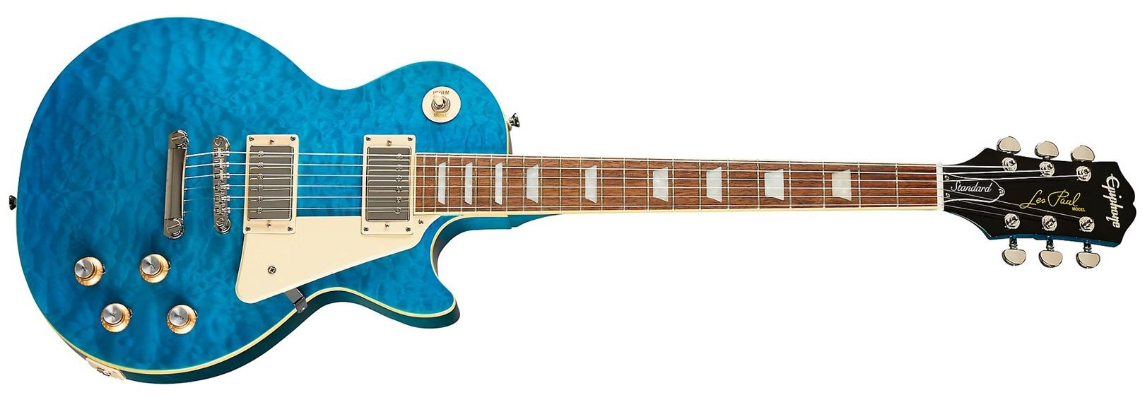 Hlavní obrázek Les Paul EPIPHONE Les Paul Standard 60s Quilt - Translucent Blue Limited Edition