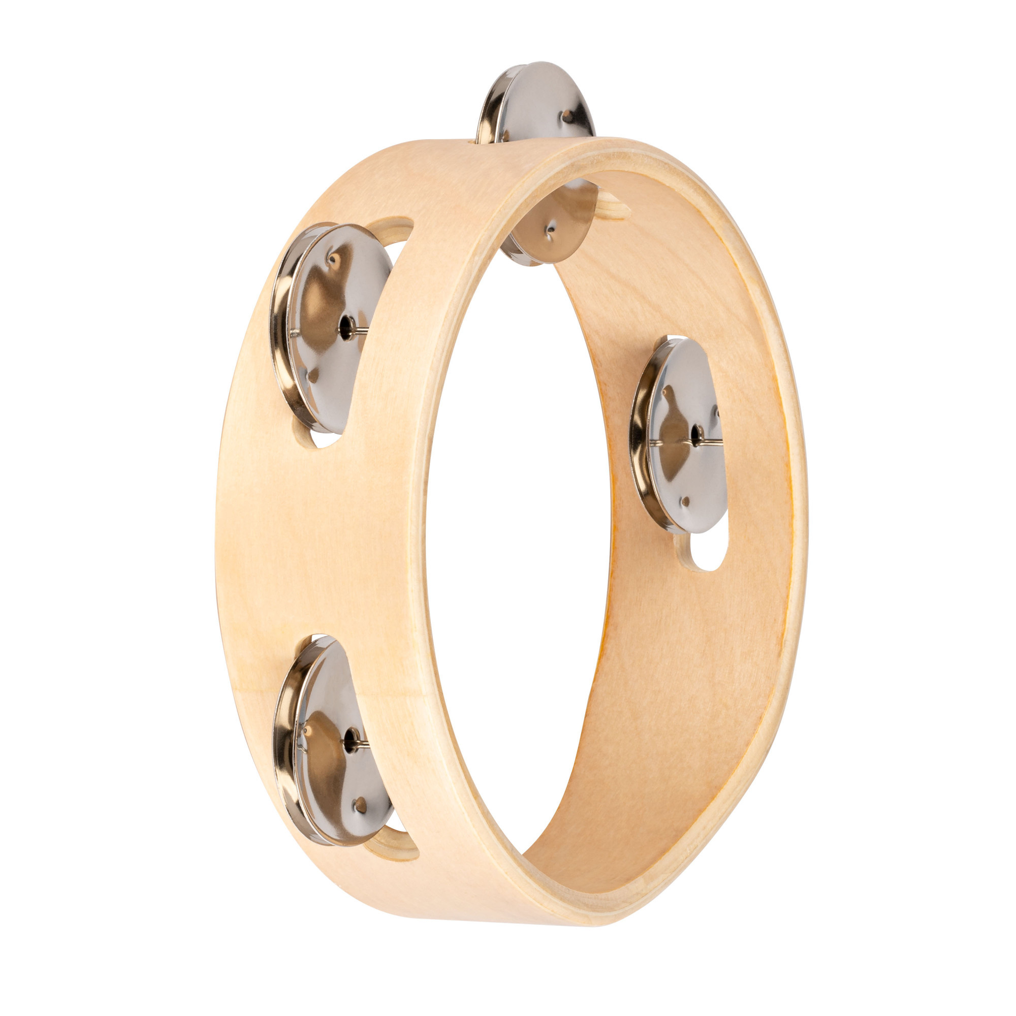 Hlavní obrázek Perkuse NINO PERCUSSION NINO941 Single Row Wood Tambourine 6” - Natural