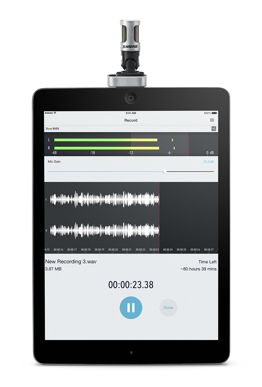 Galerijní obrázek č.5 Mikrofony pro video a foto SHURE MOTIV MV88