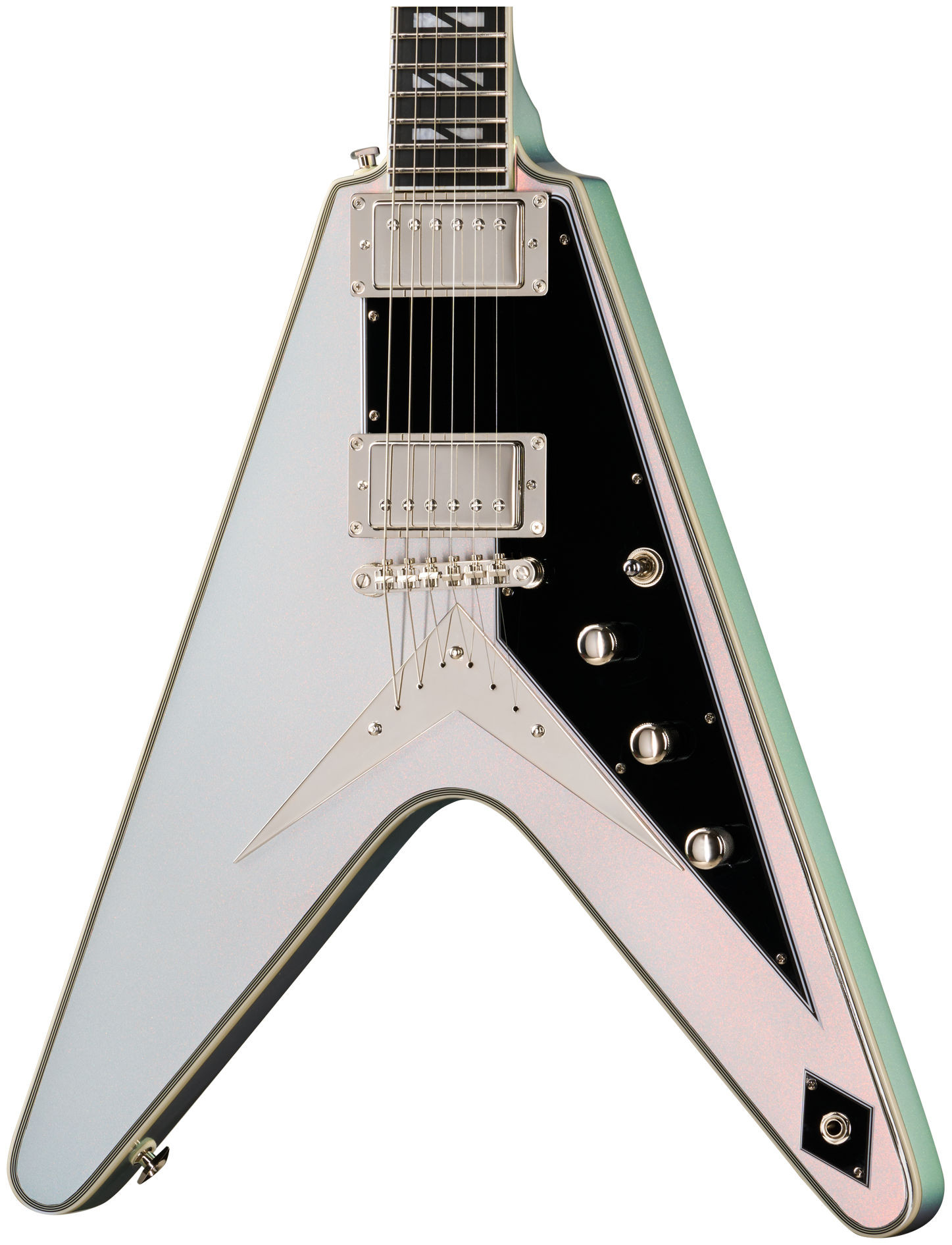 Galerijní obrázek č.2 Hard&heavy EPIPHONE Futura Flying V Custom - Quicksilver Shift