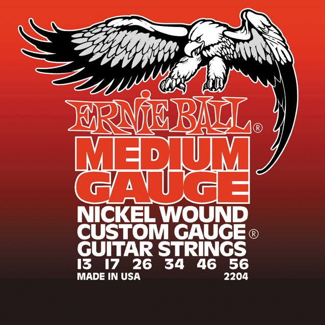 Hlavní obrázek Tvrdost .013 ERNIE BALL P02204 Medium Gauge Nickel Wound - .013 - .056