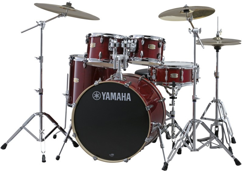 Hlavní obrázek 20“; 10“, 12“; 14“ YAMAHA Stage Custom Birch SBP0F5CR6W Cranberry Red