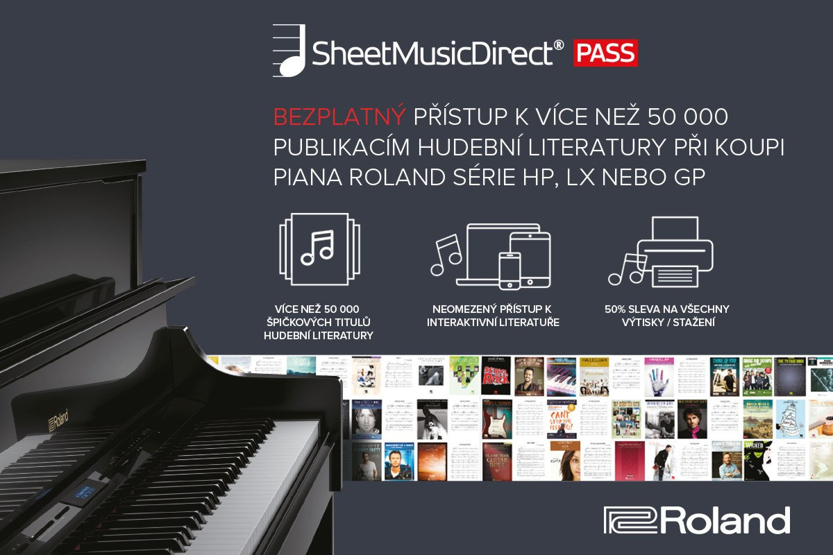 Galerijní obrázek č.1 Digitální piana ROLAND HP-605 PE (SMDP30)