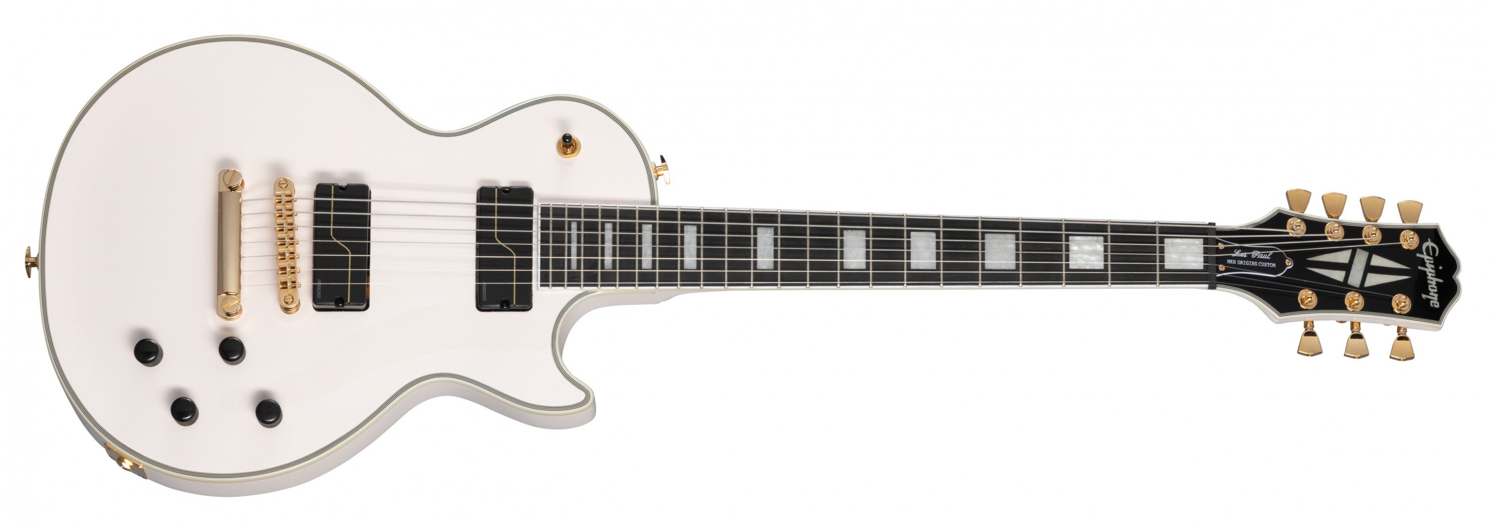 Hlavní obrázek 7strunné EPIPHONE Matt Heafy Les Paul Custom Origins 7 - Bone White