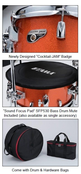 Galerijní obrázek č.1 Jiné konfigurace TAMA CJB46C-ISP Cocktail-JAM Kit - Indigo Sparkle