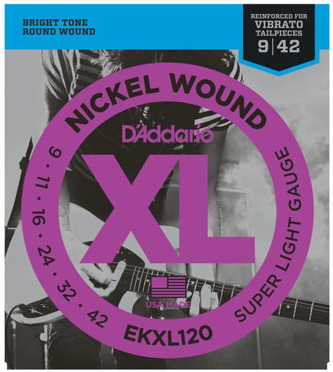 Hlavní obrázek Tvrdost .009 D'ADDARIO EKXL120
