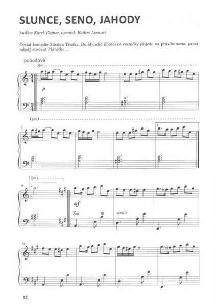 Galerijní obrázek č.1 Příslušenství PUBLIKACE Filmový klavír 5 aneb melodie z velkých filmů pro malé pianisty - Radim Linhart