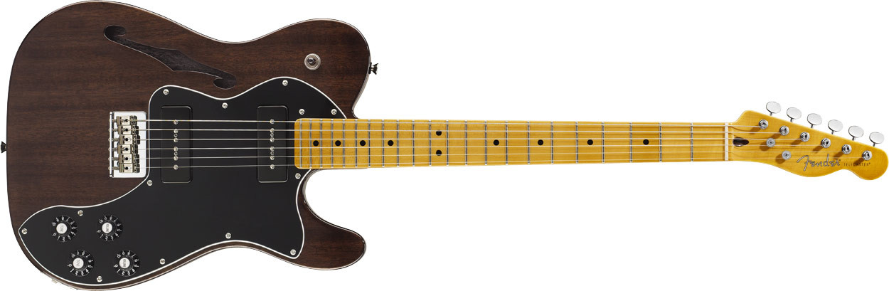Hlavní obrázek T - modely FENDER Modern Player Telecaster Thinline Deluxe, Maple Fingerboard - Transparent Black