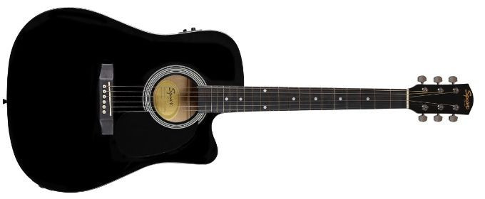 Hlavní obrázek Dreadnought FENDER SQUIER SA105CE Black B-STOCK