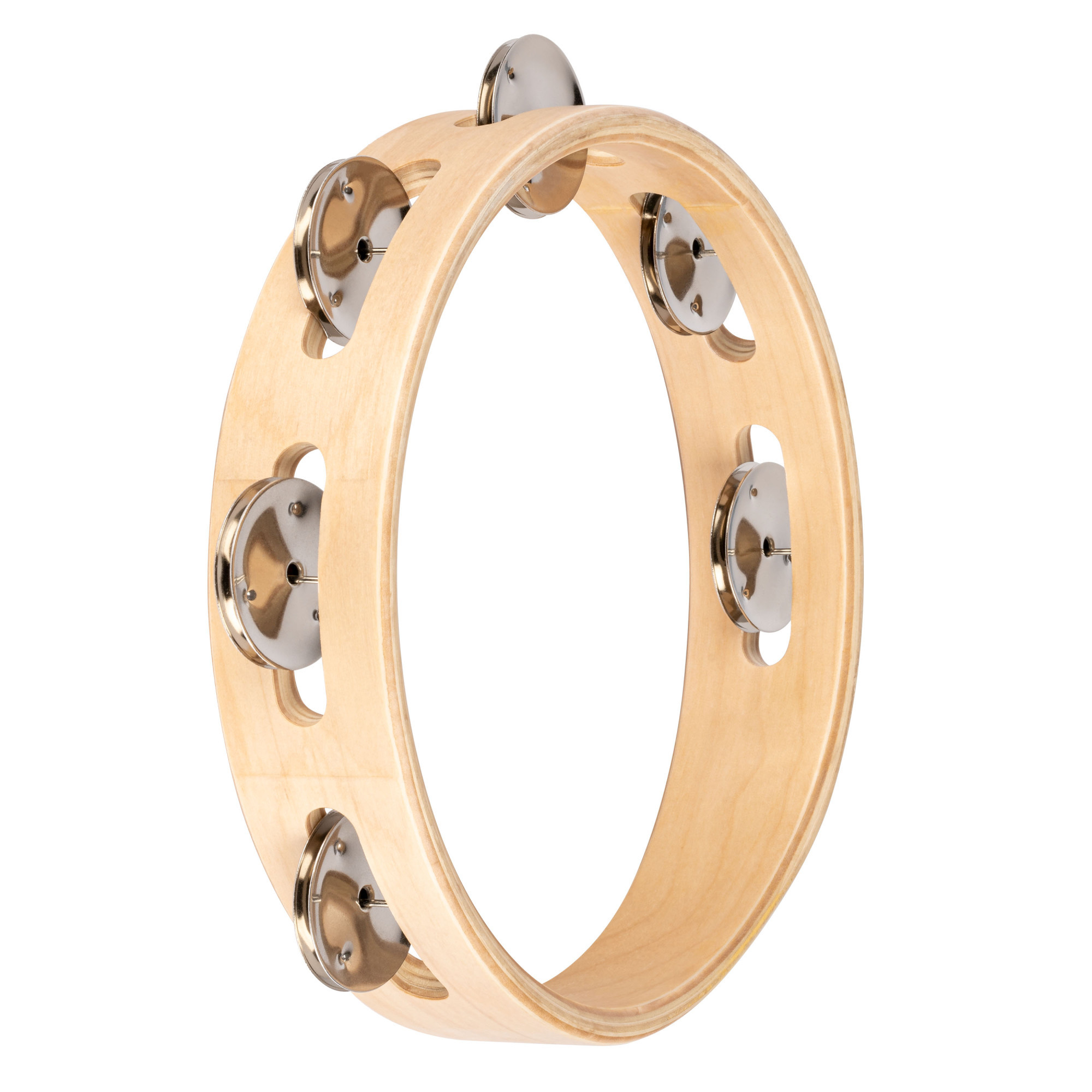 Hlavní obrázek Perkuse pro děti NINO PERCUSSION NINO943 Single Row Wood Tambourine 8” - Natural