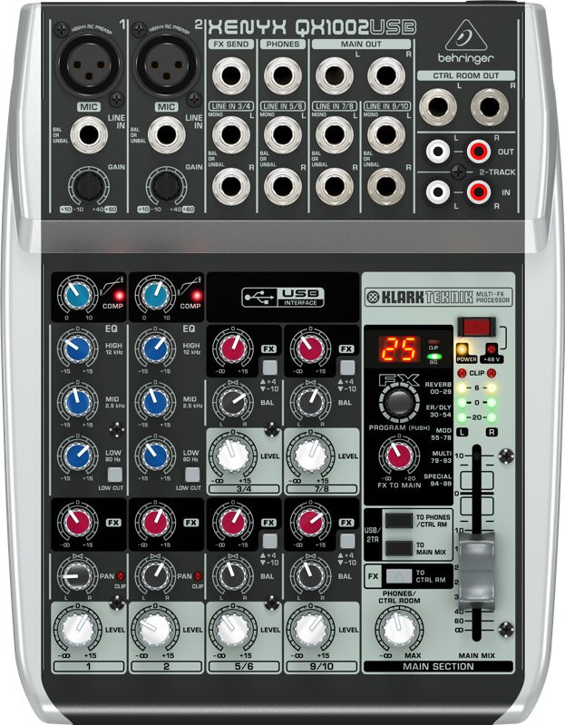 Hlavní obrázek Mixážní pulty s efektem BEHRINGER XENYX QX1002USB