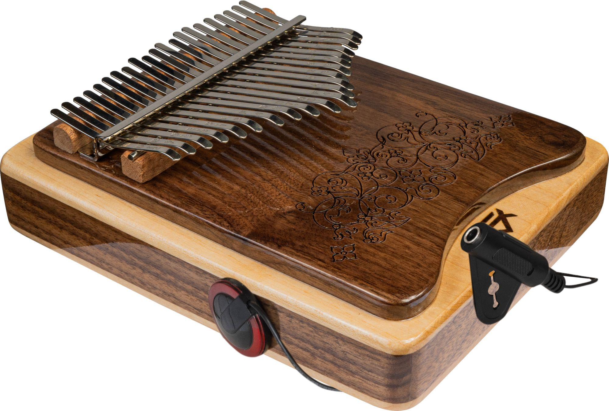 Galerijní obrázek č.4 Kalimby WOODMAN PHK21P Professional 21 key  Two Layers Kalimba  with Pickup