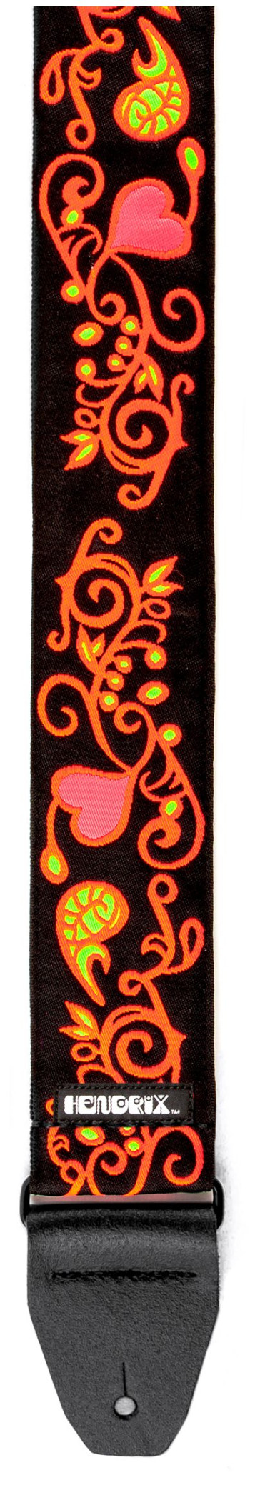 Galerijní obrázek č.2 Nylonové/textilní DUNLOP Jimi Hendrix Blacklight Monterey Pink Strap