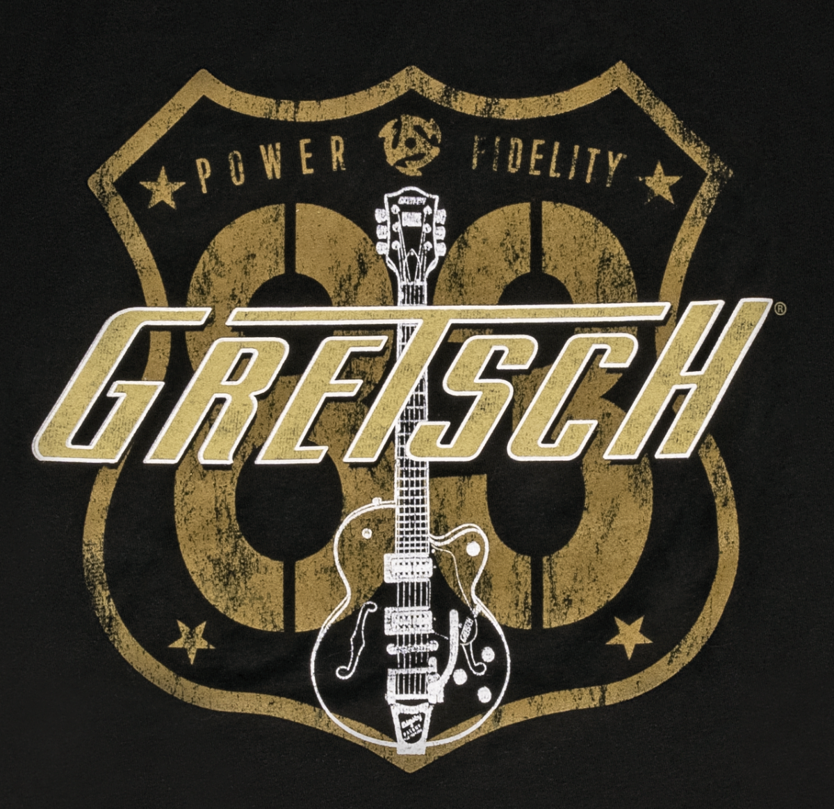 Galerijní obrázek č.1 Oblečení a dárkové předměty GRETSCH Route 83 T-Shirt, Black, XL