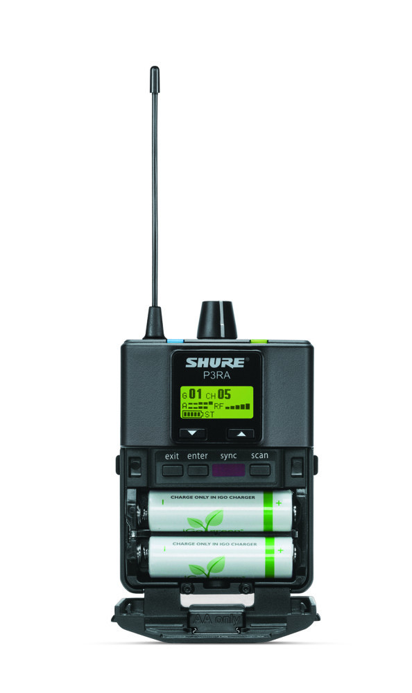 Galerijní obrázek č.1 Samostatné přijímače a vysílače pro In-Ear SHURE PSM 300 Premium P3RA H20 (518-542 MHz)