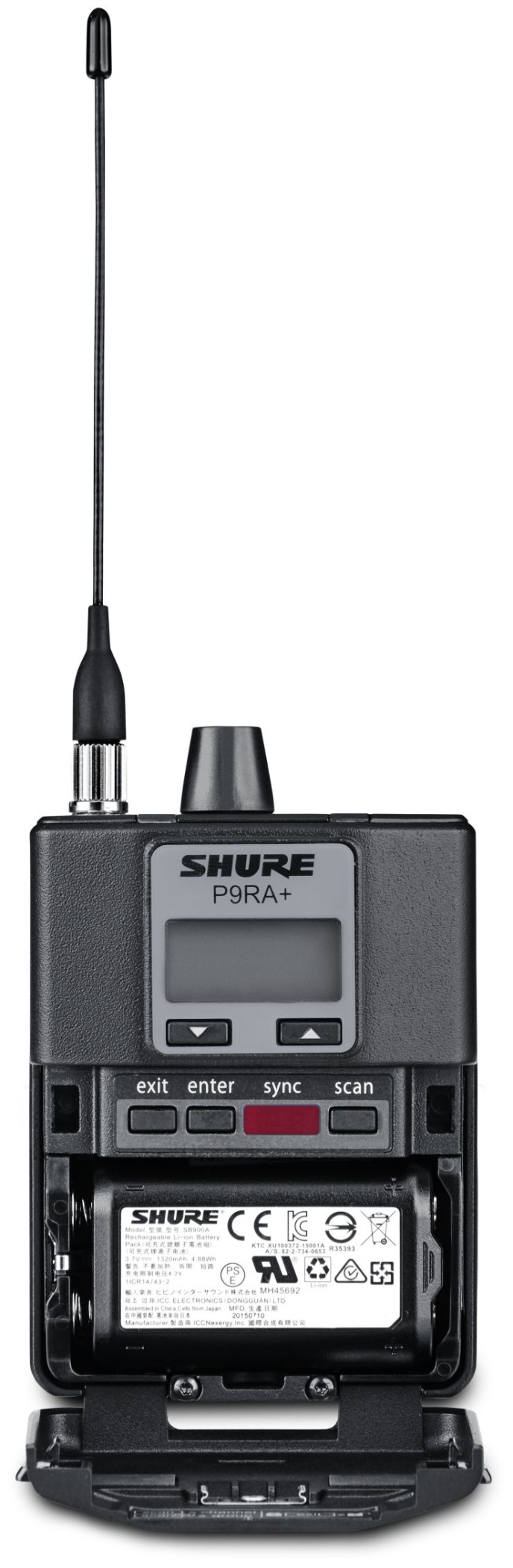 Galerijní obrázek č.1 Samostatné přijímače a vysílače pro In-Ear SHURE P9RA+-K1 (596-632 MHz)