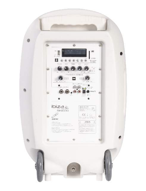Galerijní obrázek č.5 Mobilní a bateriově napájené reproboxy IBIZA SOUND PORT12UHF-WH-MKII