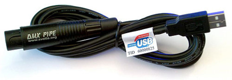 Hlavní obrázek Hardwarové DMX kontrolery DMX PIPE (interface USB - DMX 512)