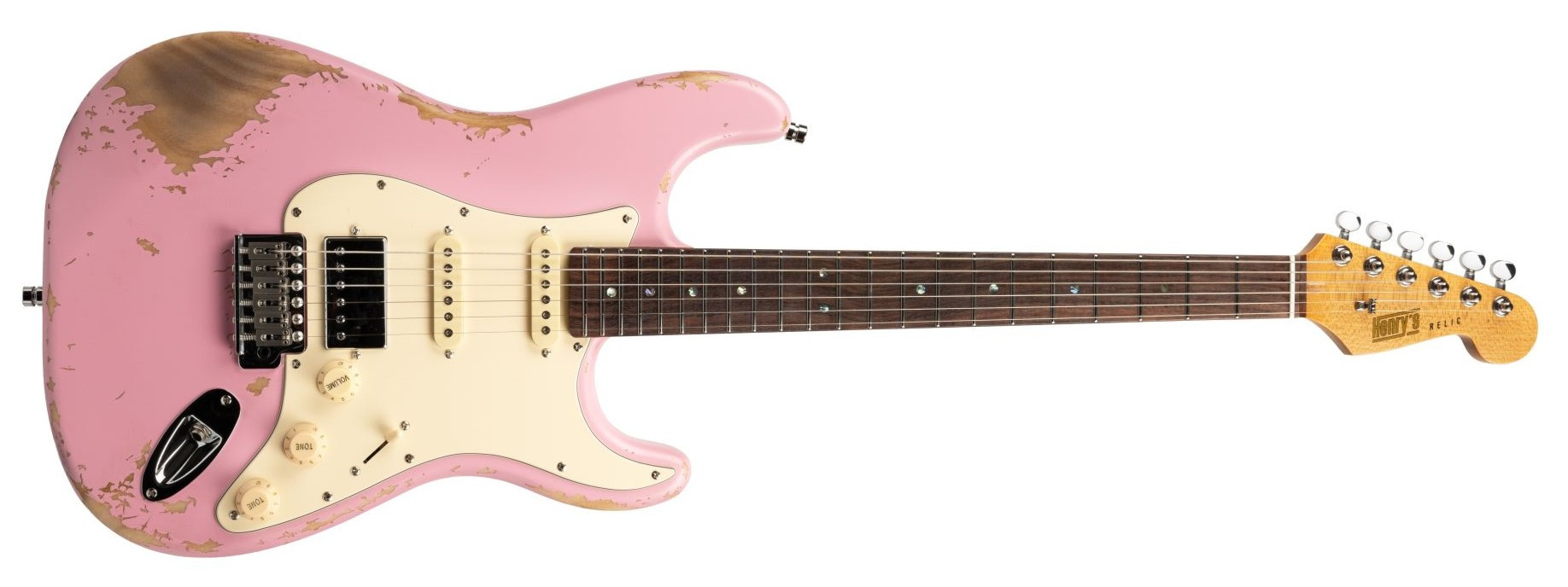 Hlavní obrázek Elektrické kytary HENRY’S Snake ST-1 Boa - Pink Relic B-Stock
