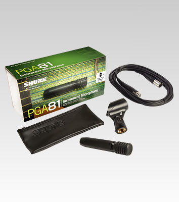 Galerijní obrázek č.3 Malomembránové kondenzátorové mikrofony SHURE PGA81-XLR (PG ALTA)