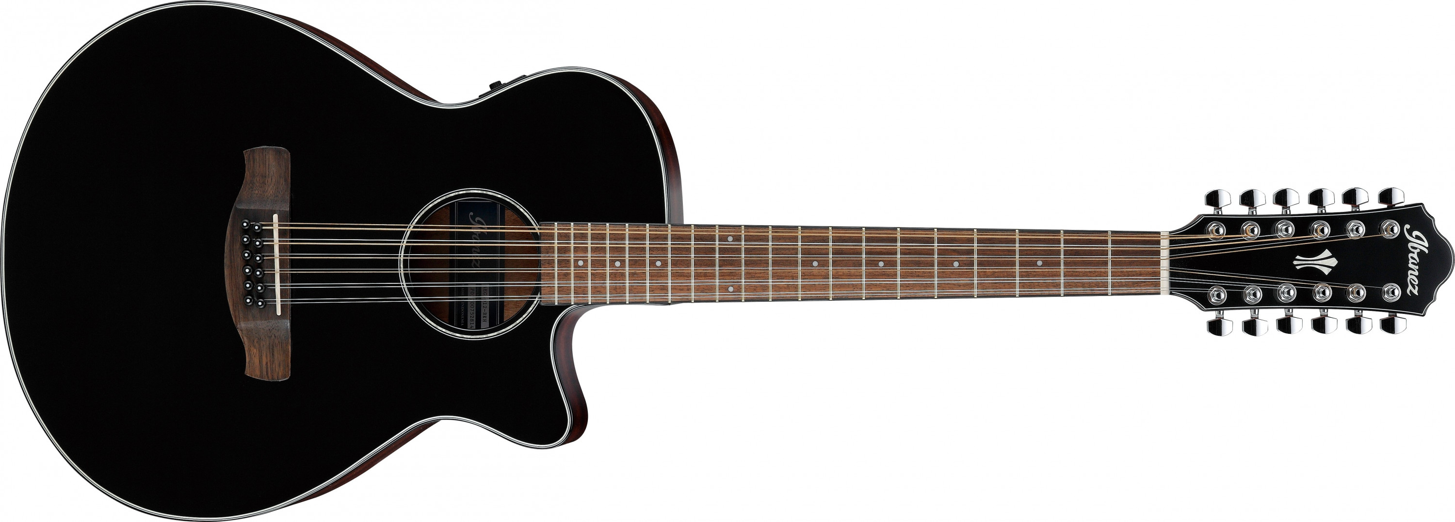 Hlavní obrázek Dvanáctistrunné IBANEZ AEG5012-BKH AEG Series - Black High Gloss