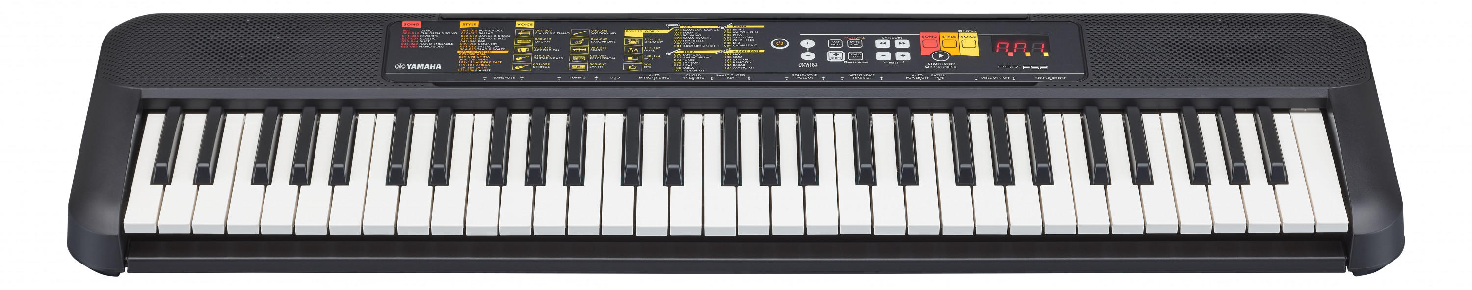 Galerijní obrázek č.2 Keyboardy bez dynamiky YAMAHA PSR-F52