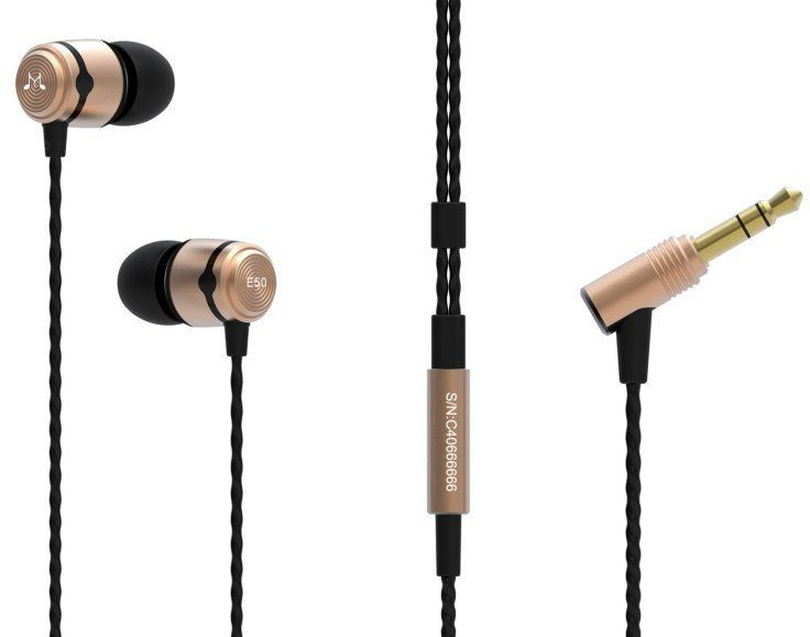 Hlavní obrázek Do uší (s kabelem) SOUNDMAGIC E50 Black Gold