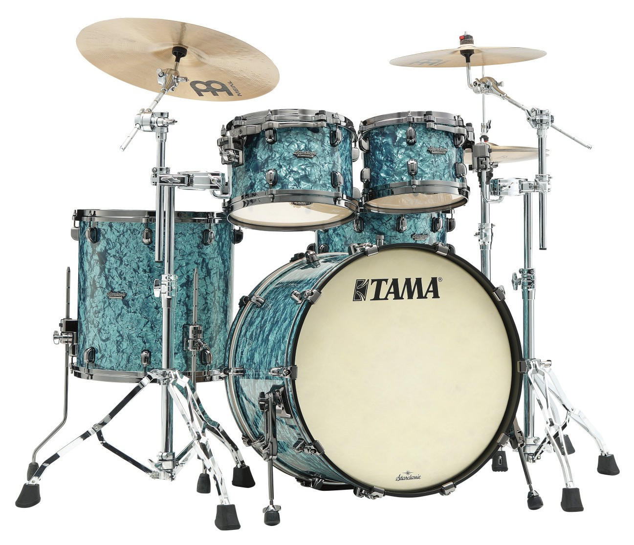Hlavní obrázek 22“; 10“, 12“; 16“ TAMA MR42TZBNS-TQP Starclassic Maple Turquoise Pearl/Black Nickel Hardware