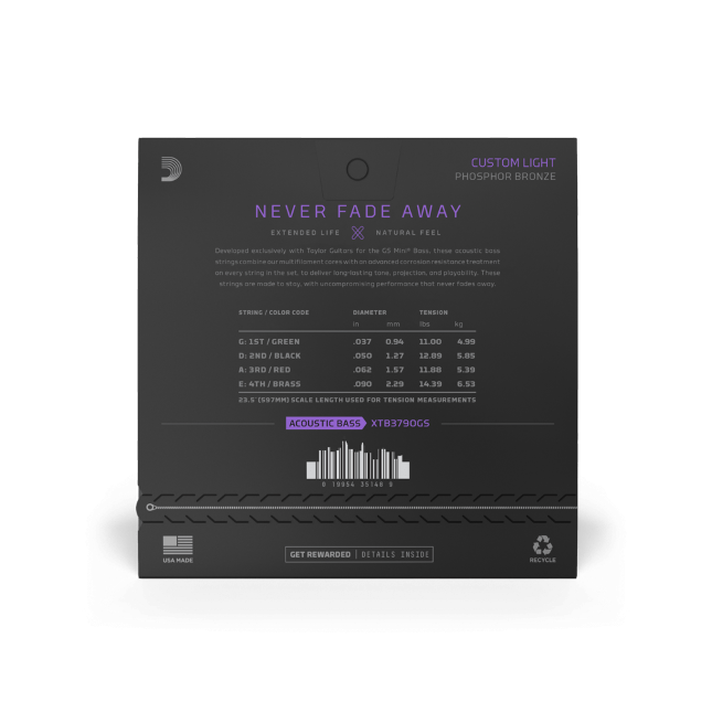 Galerijní obrázek č.1 Pro akustickou baskytaru D'ADDARIO XTB3790GS