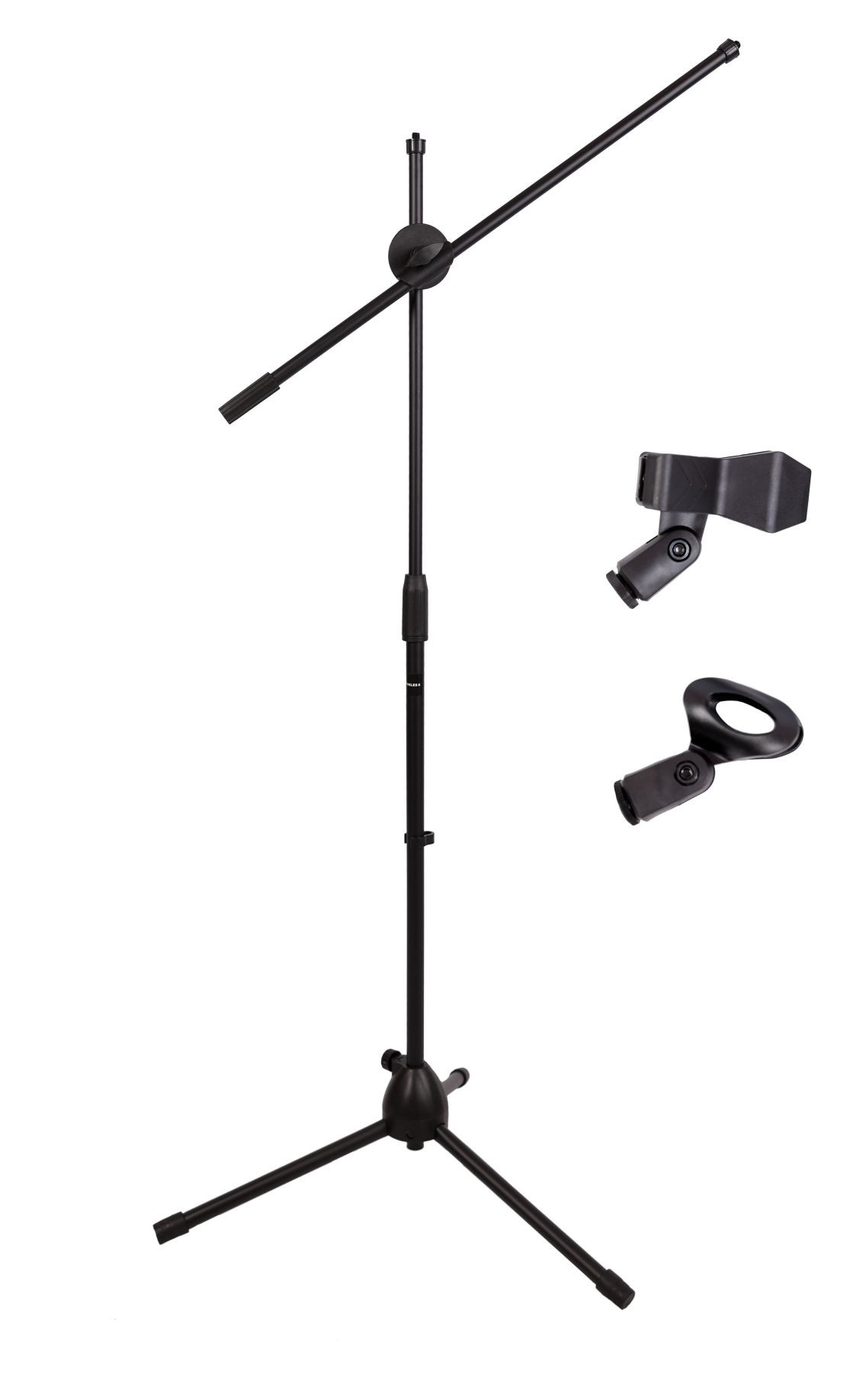 Hlavní obrázek Mikrofonní stojany VELES-X 2 Mic Clips Boom Arm Tripod Microphone Stand