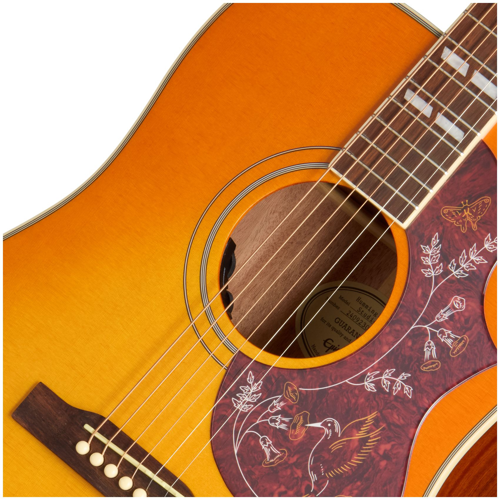 Galerijní obrázek č.3 Dreadnought EPIPHONE Hummingbird Studio - Heritage Cherry Sunburst