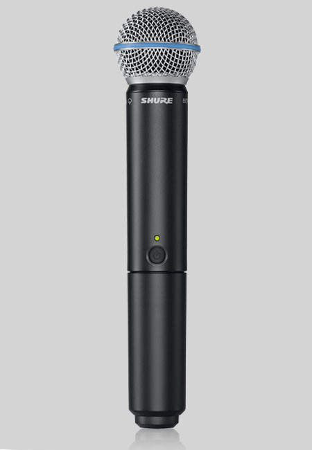 Galerijní obrázek č.1 S ručním mikrofonem SHURE BLX24E/B58 H8E 518 - 542 MHz
