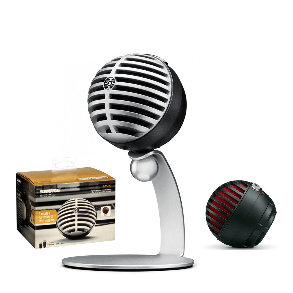 Hlavní obrázek USB mikrofony SHURE MOTIV MV5 LTG Black