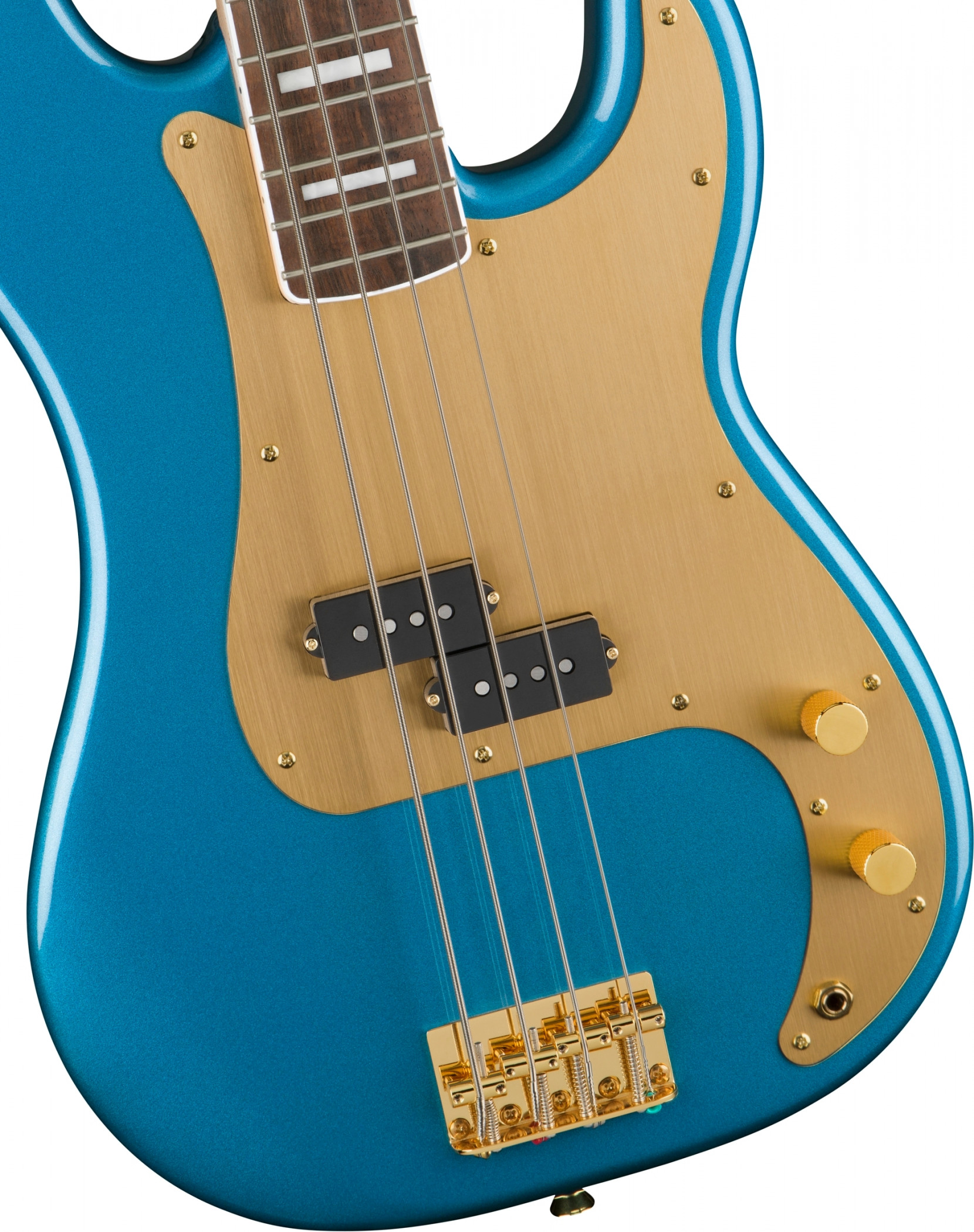Galerijní obrázek č.2 PB modely FENDER SQUIER 40th Anniversary Precision Bass Gold Edition - Lake Placid Blue