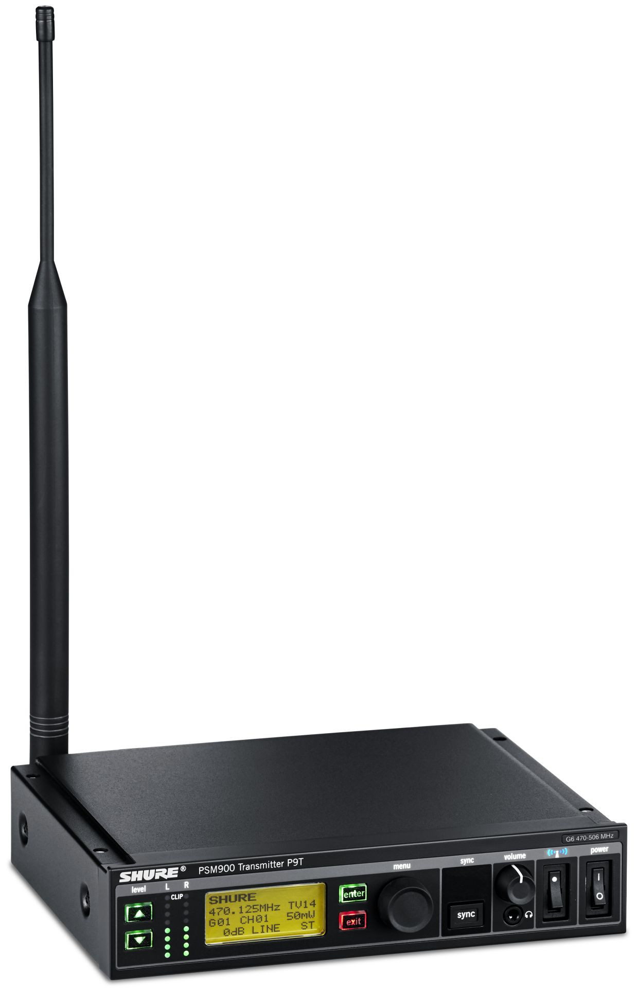 Galerijní obrázek č.2 Samostatné přijímače a vysílače pro In-Ear SHURE P9T-G6 (470-506 MHz)