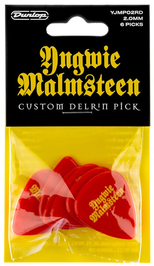 Galerijní obrázek č.3 Tvrdost do 2.0 DUNLOP Yngwie Malmsteen Custom Delrin Pick 2.0 mm 24 ks