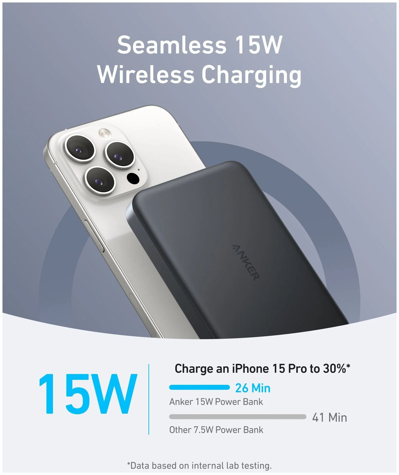 Galerijní obrázek č.1 Powerbanky a nabíječky ANKER MagGo Power Bank (10K, Magnetic Wireless) - Black