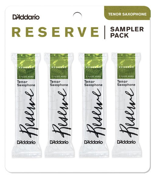 Hlavní obrázek Tenor saxofon RICO DRS-K25 Reserve Reed Sampler Pack - Tenor Saxophone 2.5/3.0/3.0+ - 4-Pack