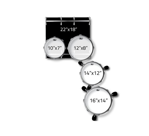 Galerijní obrázek č.7 Jiné konfigurace PEARL MCT925XEP/C414 Masters Maple Complete - Ice Blue Oyster