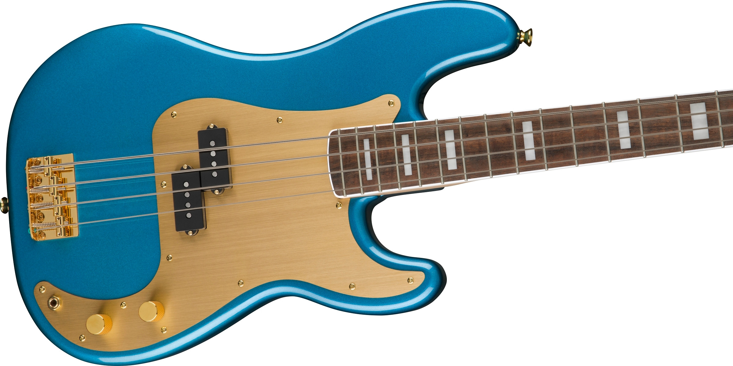 Galerijní obrázek č.3 PB modely FENDER SQUIER 40th Anniversary Precision Bass Gold Edition - Lake Placid Blue