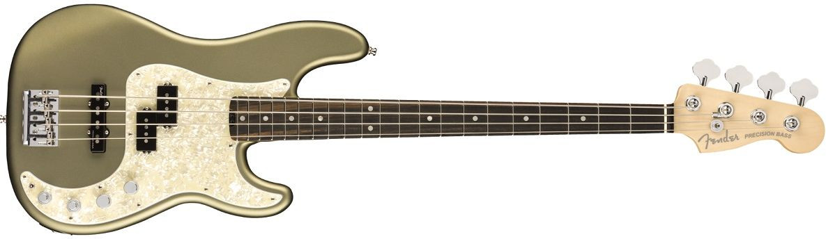 Hlavní obrázek PB modely FENDER American Elite Precision Bass Satin Jade Pearl Metallic Ebony