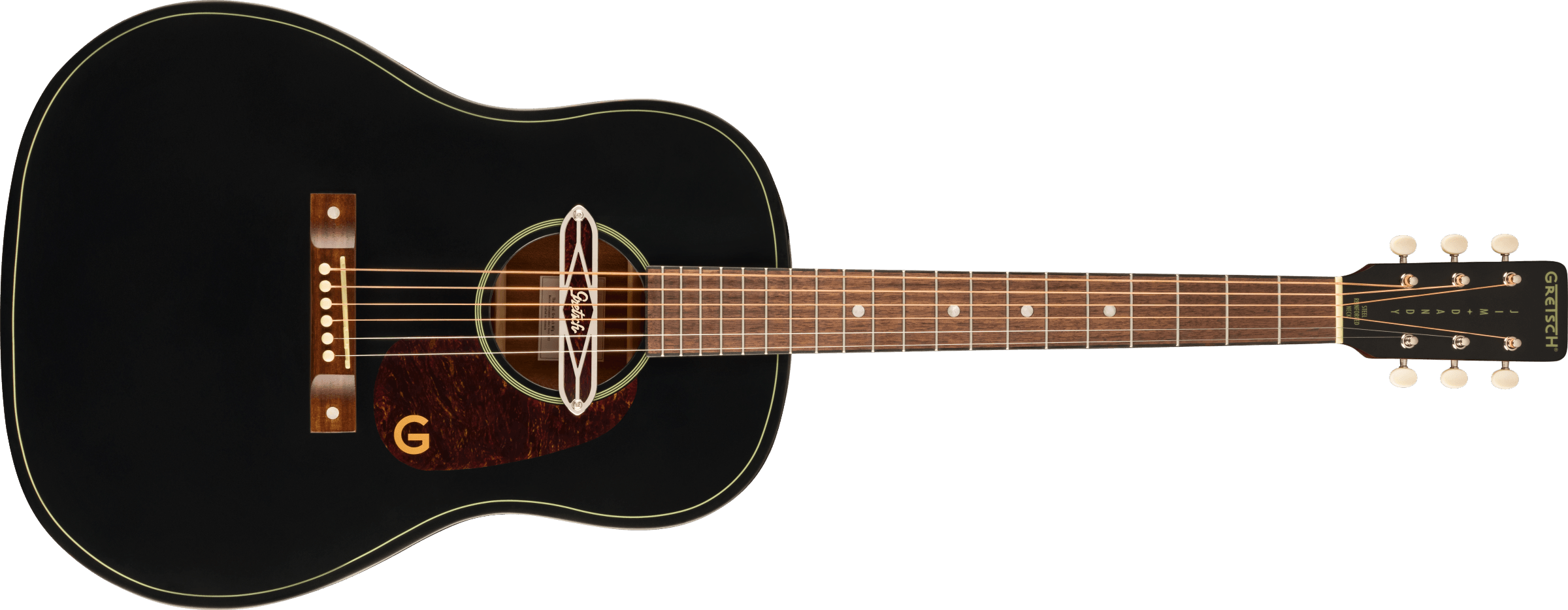 Hlavní obrázek Akustické kytary a ostatní GRETSCH Jim Dandy Deltoluxe Dreadnought - Black Top