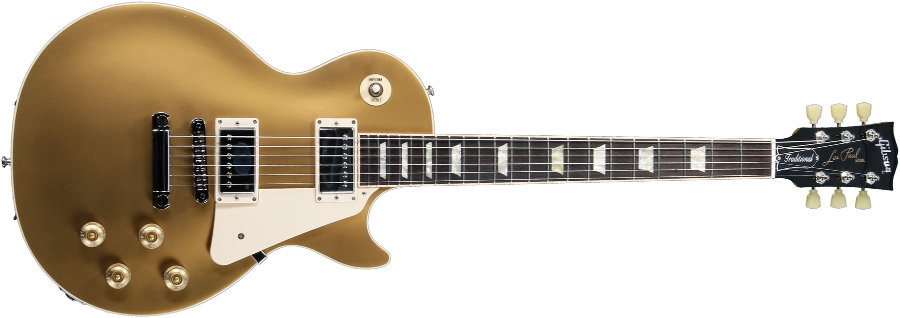 Hlavní obrázek Les Paul GIBSON Les Paul Traditional Solid Finish Gold Top, Chrome hardware