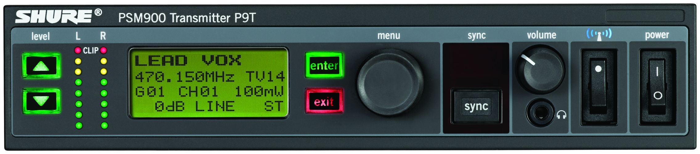 Hlavní obrázek Samostatné přijímače a vysílače pro In-Ear SHURE P9T-G6 (470-506 MHz)