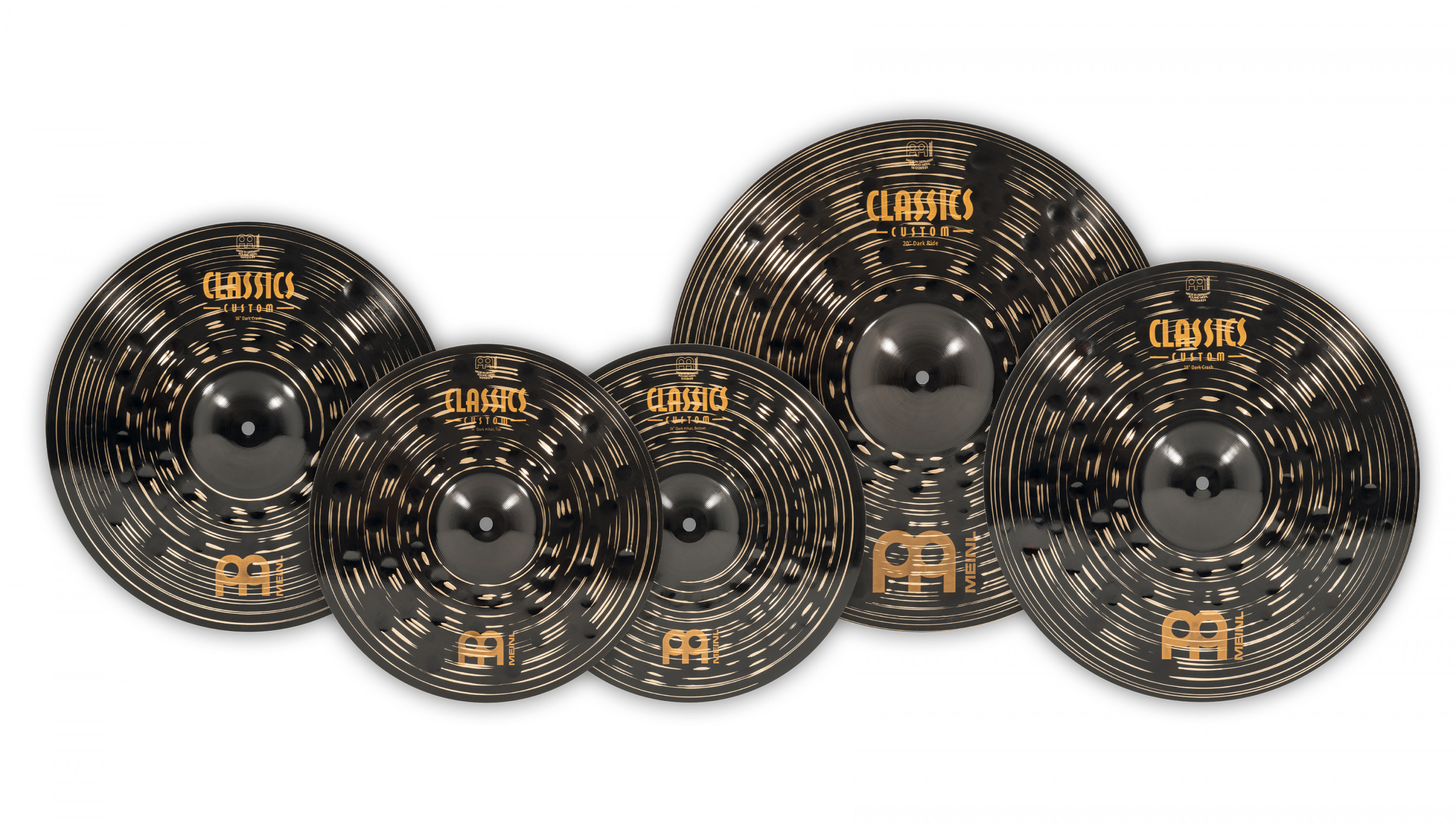 Galerijní obrázek č.2 Činelové sady MEINL CCD460+18 Classics Custom Dark Set 14” 16” 20” + 18” ZDARMA