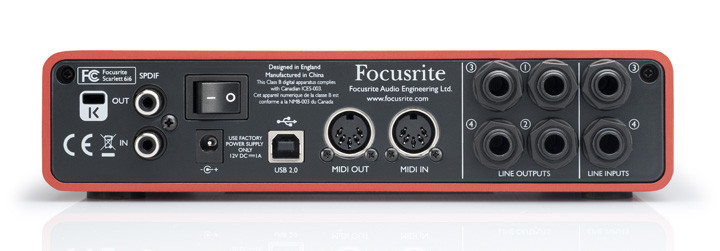 Galerijní obrázek č.3 USB zvukové karty FOCUSRITE Scarlett 6i6