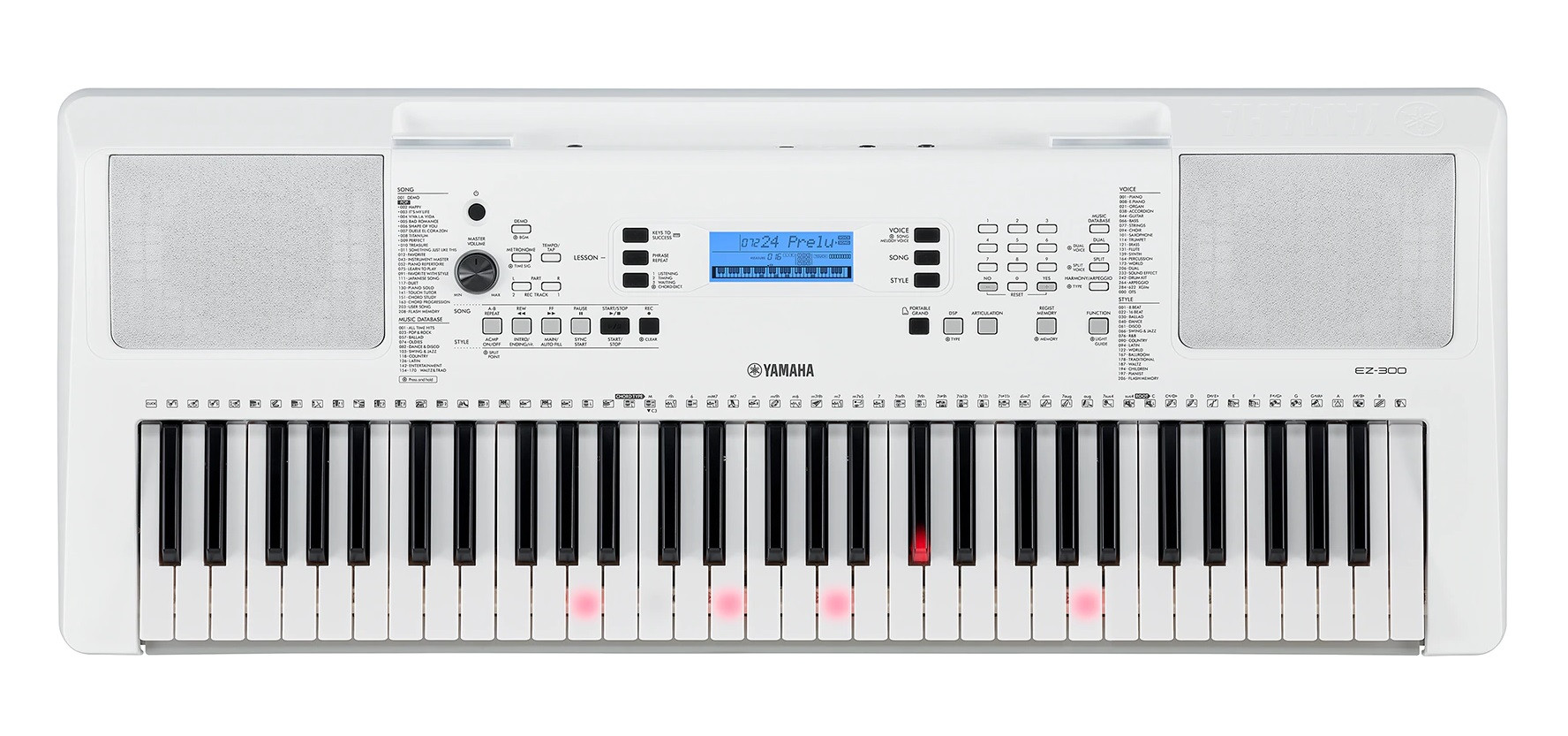 Hlavní obrázek Keyboardy s dynamikou YAMAHA EZ-300 - Silver White